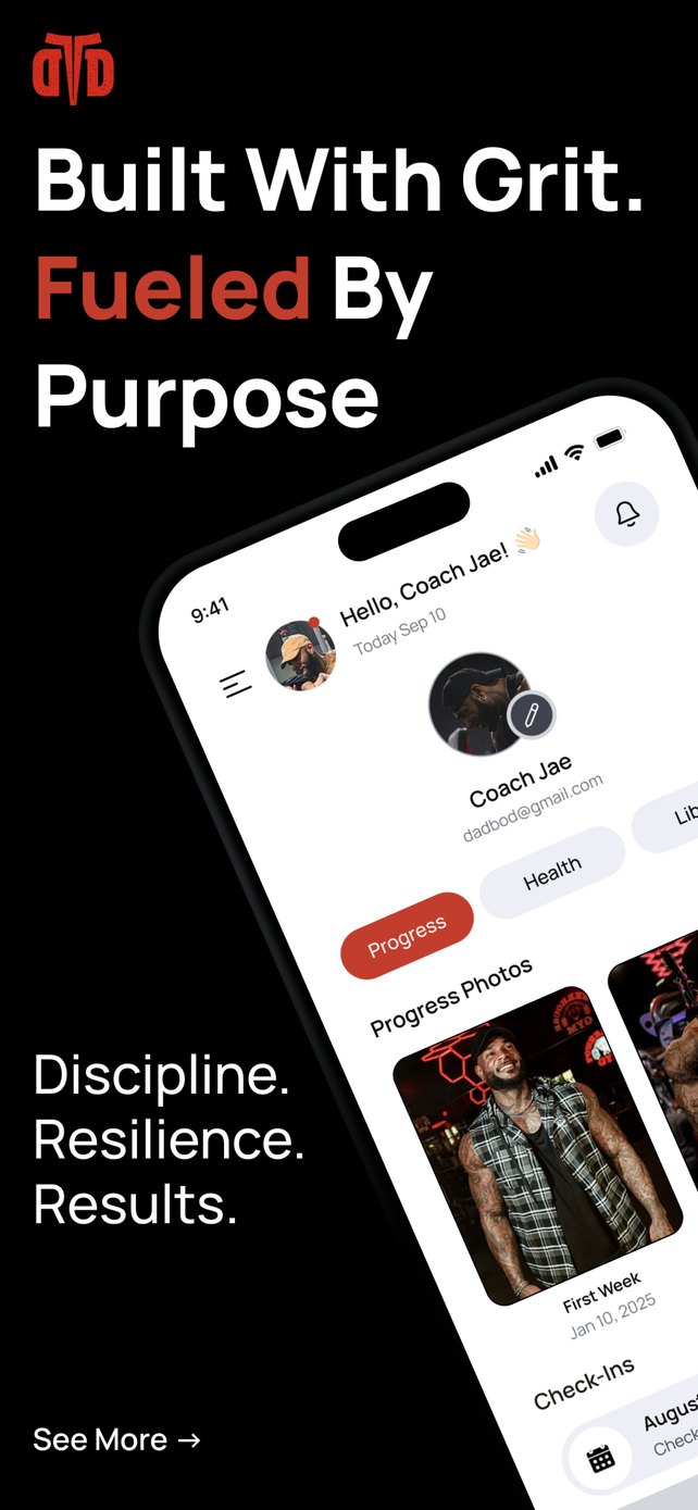 Death to DadBod app screen 1