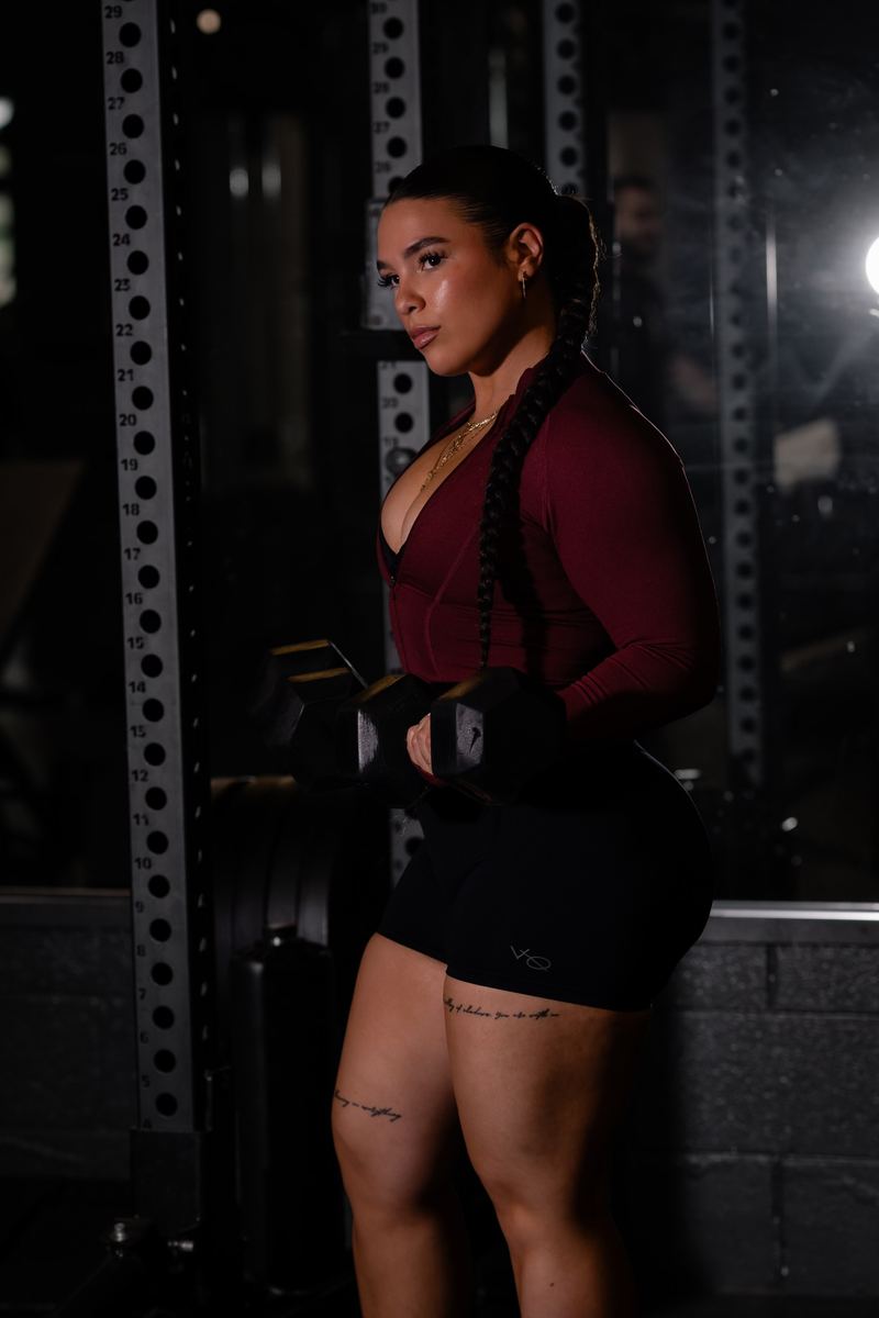 Jaz Margalef at the squat rack